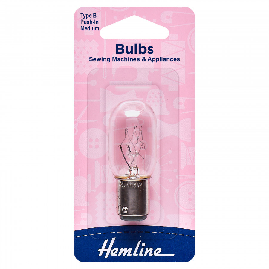 Hemline Sewing Machine Bulb: Bayonet: Medium