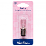 Hemline Sewing Machine Bulb: Bayonet: Small