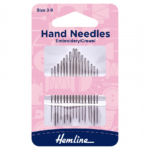 Hemline Hand Sewing Needles - Embroidery/Crewel Size 3-9