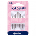Hemline Hand Sewing Needles - Embroidery/Crewel Size 5-10