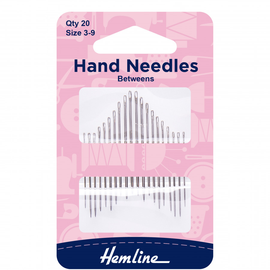 Hemline Hand Sewing Needles Between/Quilting Size 3-9