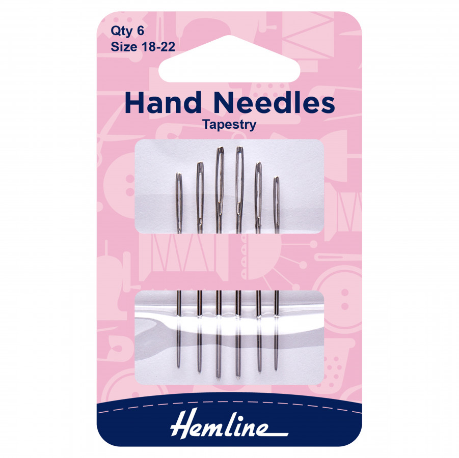 Hemline Hand Sewing Needles Tapestry Size 18-22