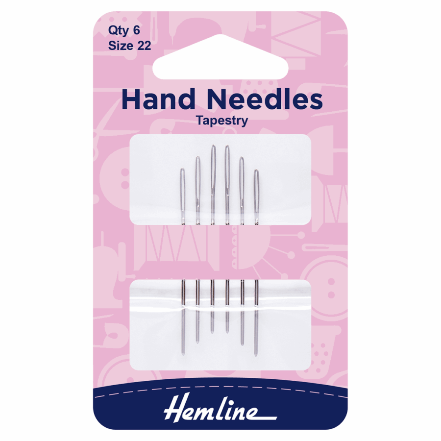 Hemline Hand Sewing Needles Tapestry Size 22