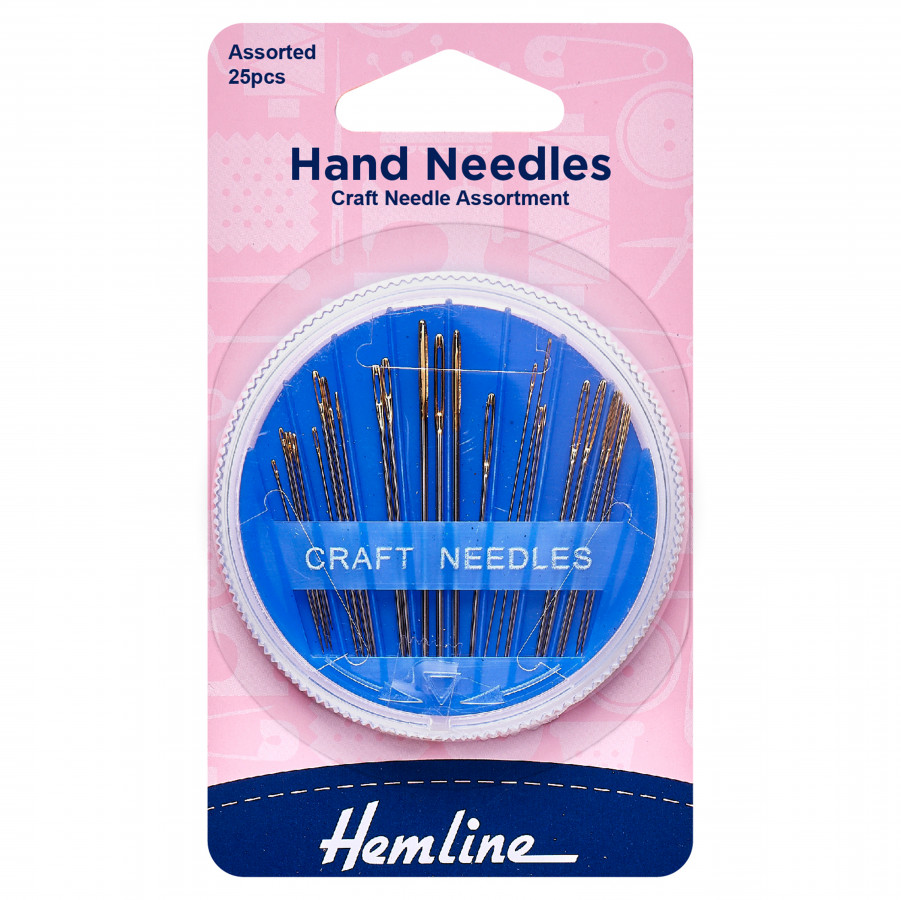 Hemline Hand Sewing Needles Compact - Craft Assortment