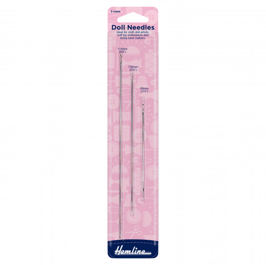 Hemline Hand Sewing Needles Doll
