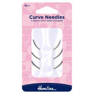 Hemline Hand Sewing Needles Curved Set