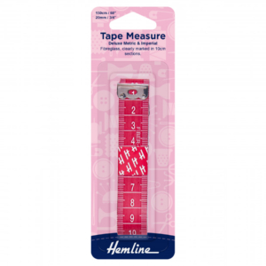 Hemline Deluxe Tape Measure - Metric & Imperial