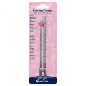 Hemline Sewing Gauge including Point Turner & Button Gauge
