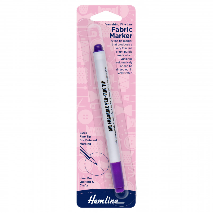 Hemline Vanishing Fabric Marker - Fine Line - Violet