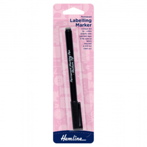 Hemline Permanent Labelling Marker - Black