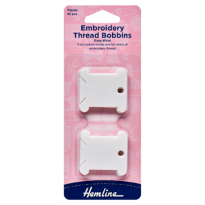 Embroidery Thread Bobbins - Plastic (Pack of 30)