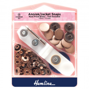 Hemline Anorak/Jacket Snaps Starter Set - Bronze - 15mm