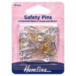 Hemline Assorted Safety Pins - Value Pack