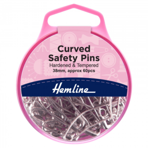 Hemline Curved Safety Pins - 38mm