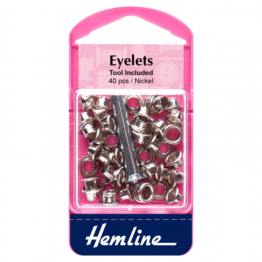Hemline Eyelets - Nickel Silver - 5.5mm