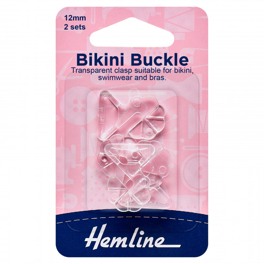 Hemline Bikini Buckle - Clear