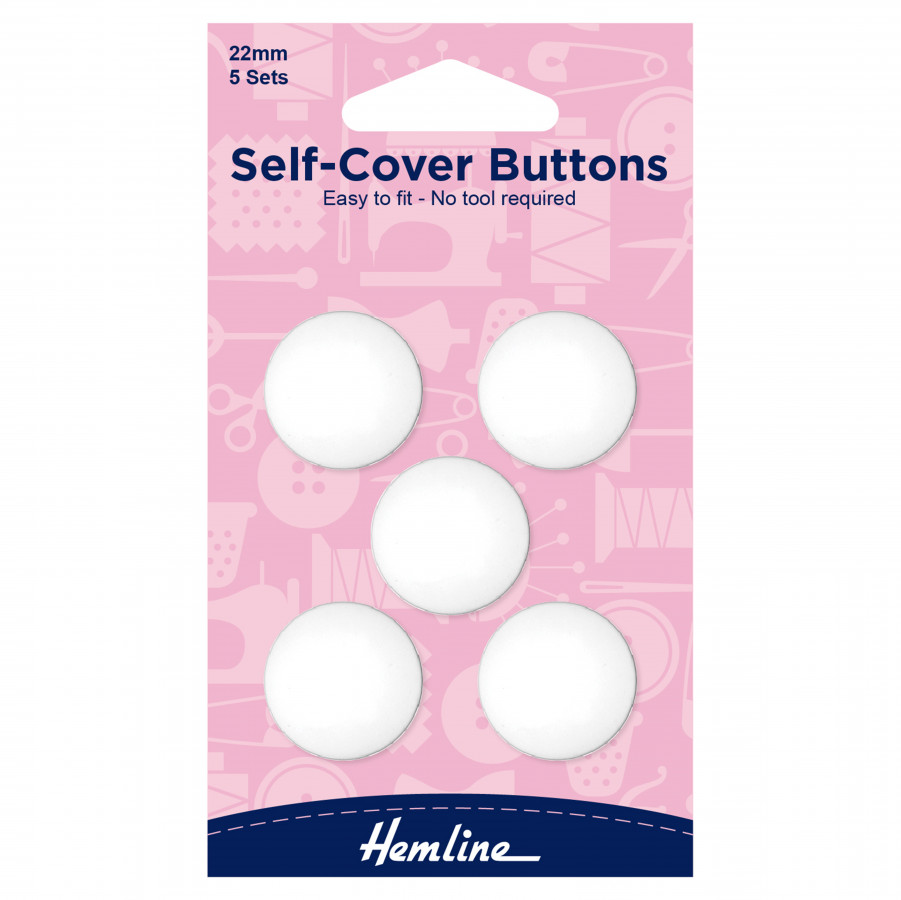 Hemline Nylon Self-Cover Buttons - 22mm