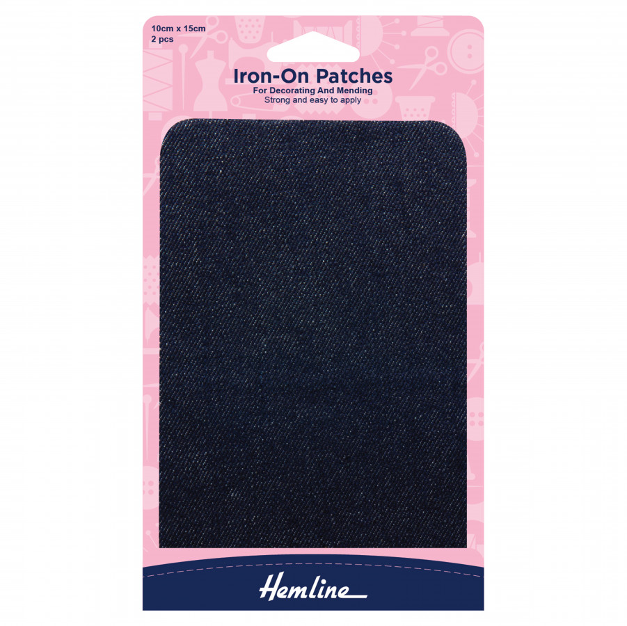 Cotton Twill Patches - Denim (10cm x 15cm)