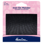Polycotton Patch - Black (24cm x 9cm)