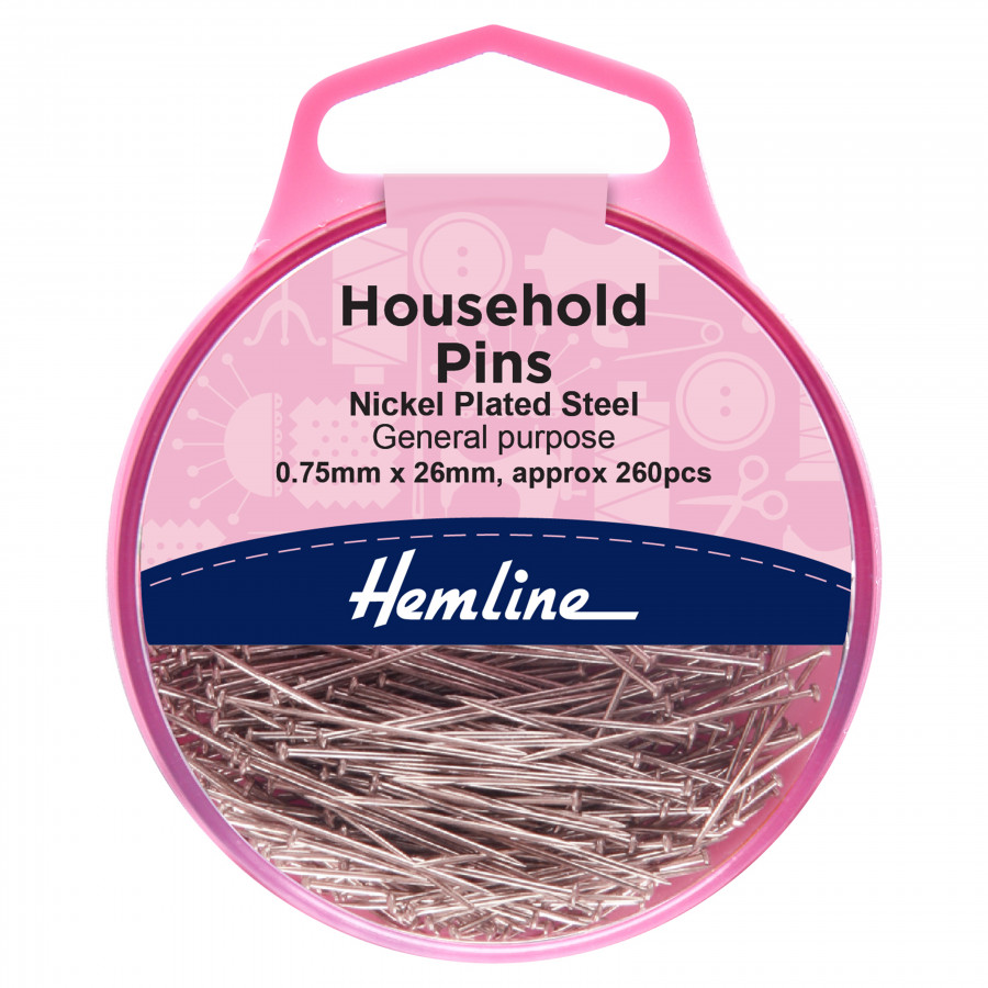 Hemline General Purpose Household Pins - 26mm