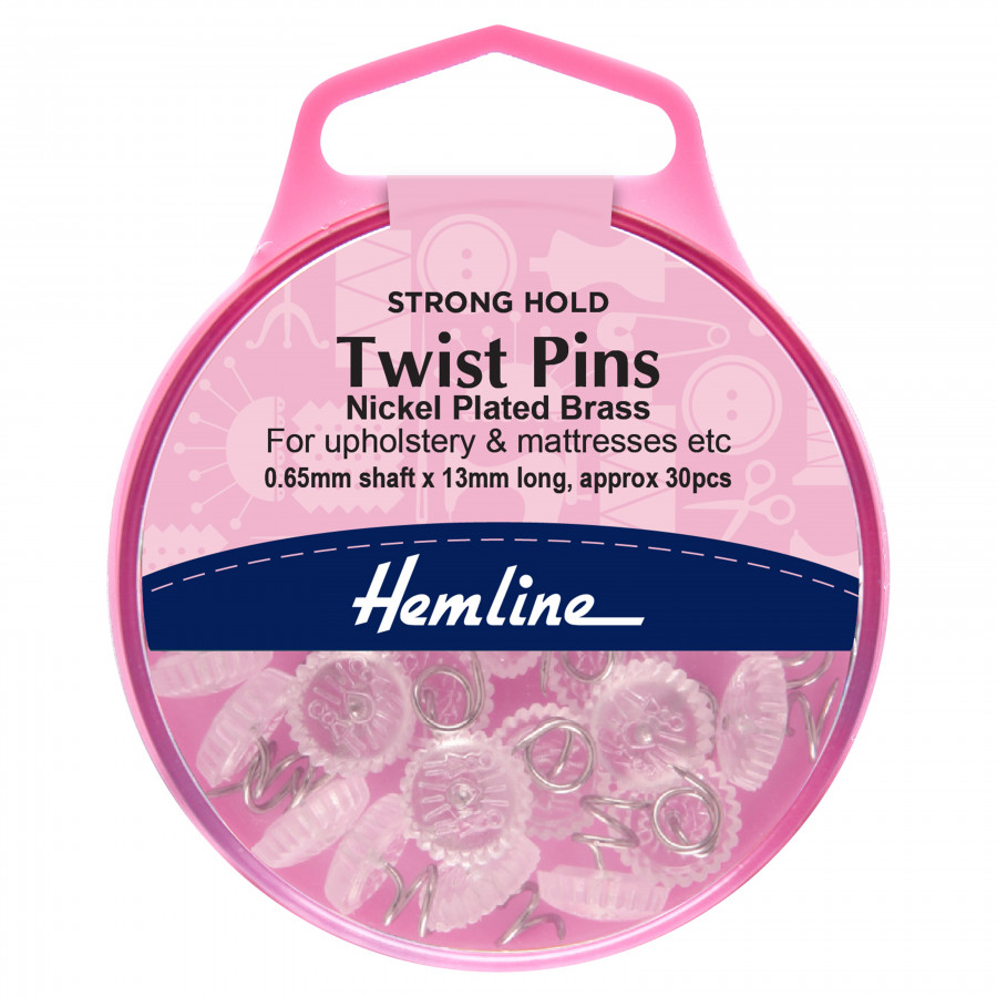 Hemline Twist Pins - 13mm