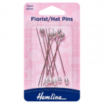 Hemline Florist Hat Pins - 65mm