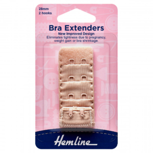 Hemline Bra Back Extenders 28mm - Nude