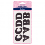 Hemline Iron-On Instant Letters - Black
