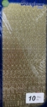 Peel Off Alphabet Letters Gold, Silver, Red, Green & White