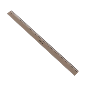Jakar Smoke Grey Transparent Plastic Ruler 50cm