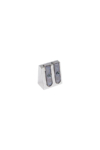 Jakar Double Hole Metal Wedge Pencil Sharpener