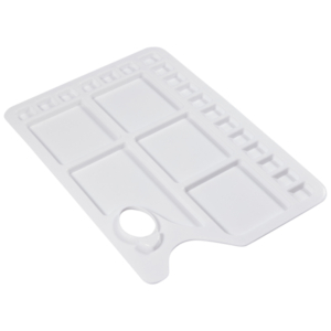 Large Oblong Painting Palette with Thumb Hole