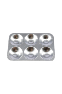 Rectangular Aluminium Painting Palette - 6 Well