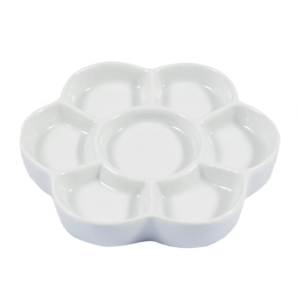 Porcelain Flower Shaped Painting Palette