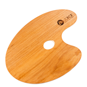 Oval Wooden Painting Palette - Medium