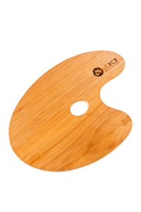 Oval Wooden Painting Palette - Medium