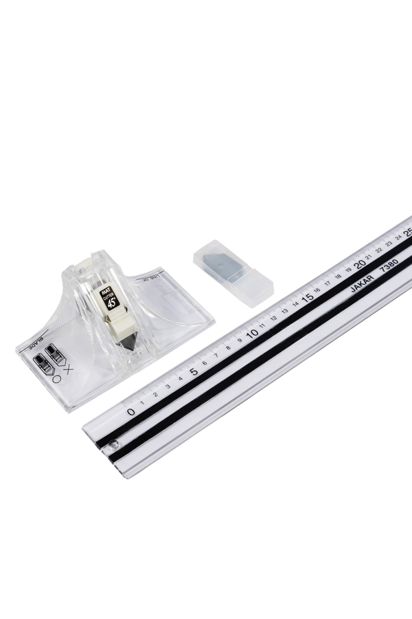 Jakar Mount Cutter Kit with Acrylic Ruler 40cm