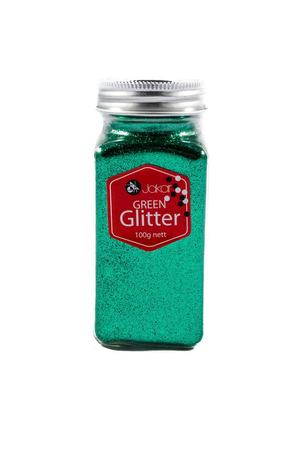 Jakar Fine Polyester Glitter 100g - Green