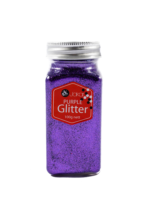 Jakar Fine Polyester Glitter 100g - Purple