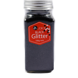 Jakar Fine Polyester Glitter 100g - Black
