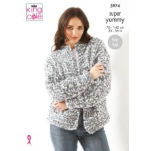 King Cole Pattern 5974 Sweater & Cardigan