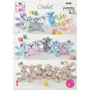 King Cole Crochet Pattern 9098