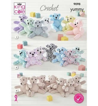 King Cole Crochet Pattern 9098