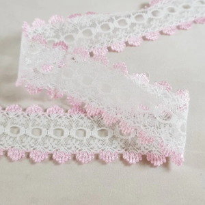 Knitting Lace Pink By The Metre