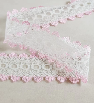 Knitting Lace Pink By The Metre