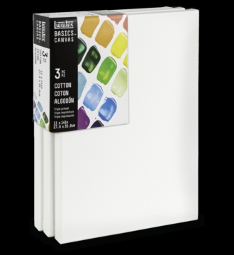 Liquitex Basic Canvas Pack of 3