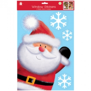 Window Stocker Large Santa & Rudolph