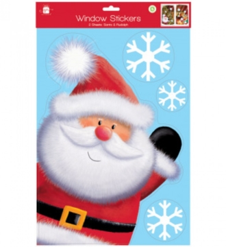 Window Stocker Large Santa & Rudolph