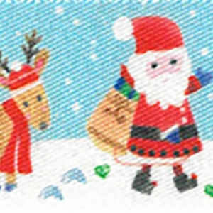 North Pole Christmas Ribbon 25mm (W) Per Metre