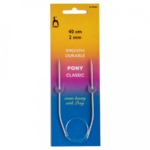 Pony Circular Knitting Needles - Fixed 40cm